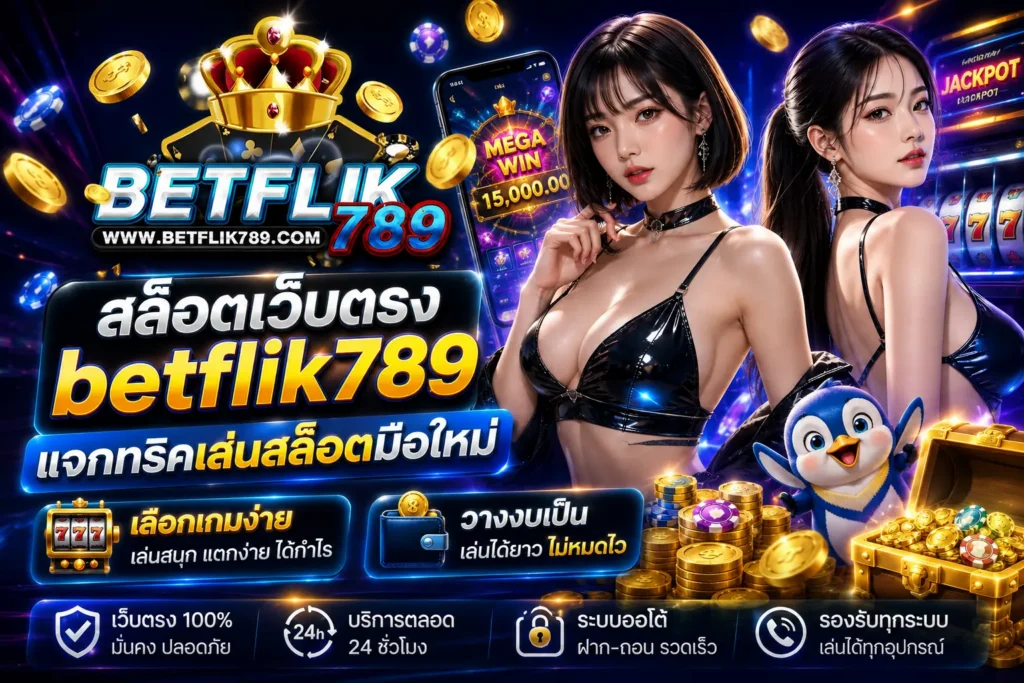 สล็อตเว็บตรง betflik789 แจกทริคเล่นสล็อตมือใหม่
